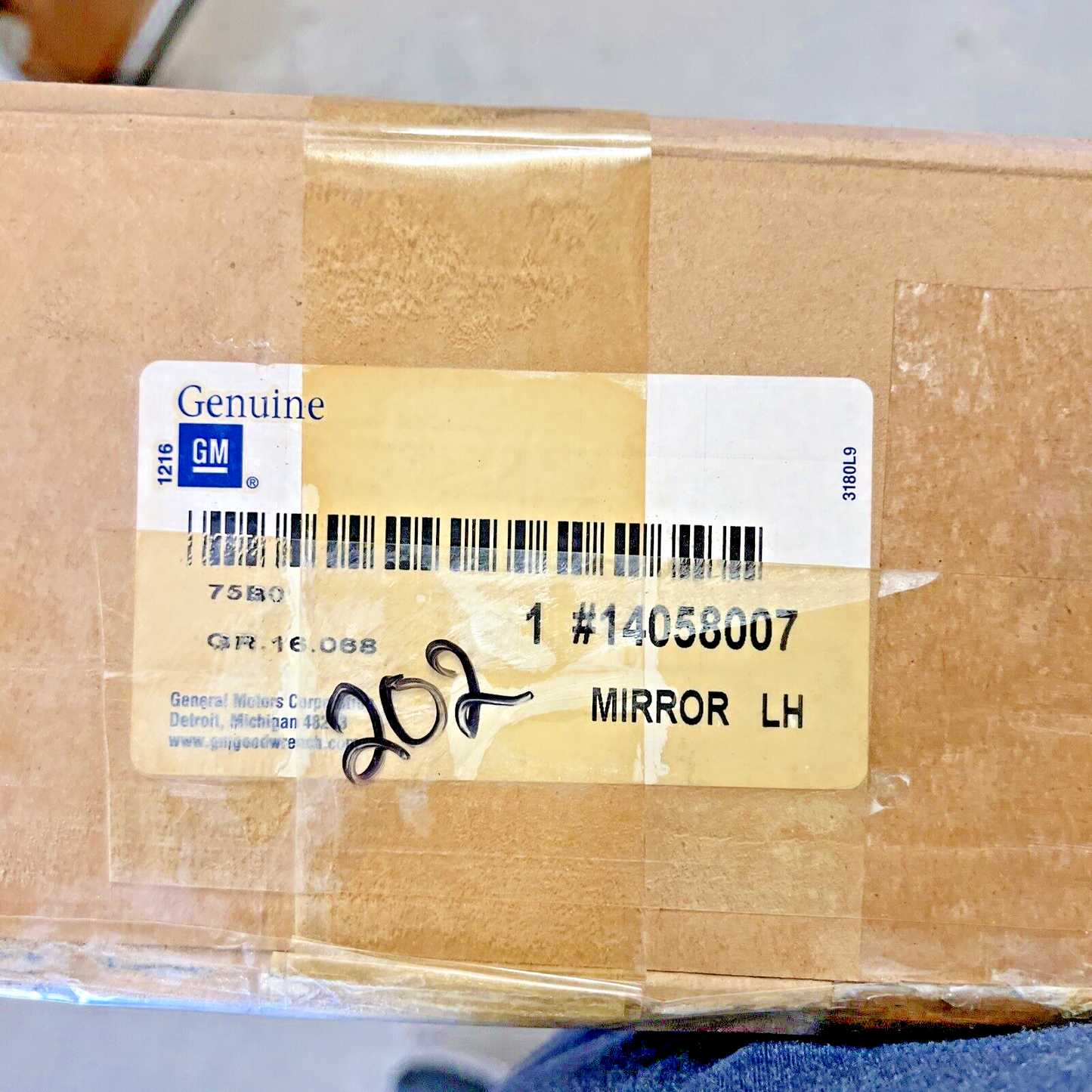 Genuine OEM GM 1984 S10 Blazer Mirror Driver Side Left 14058007