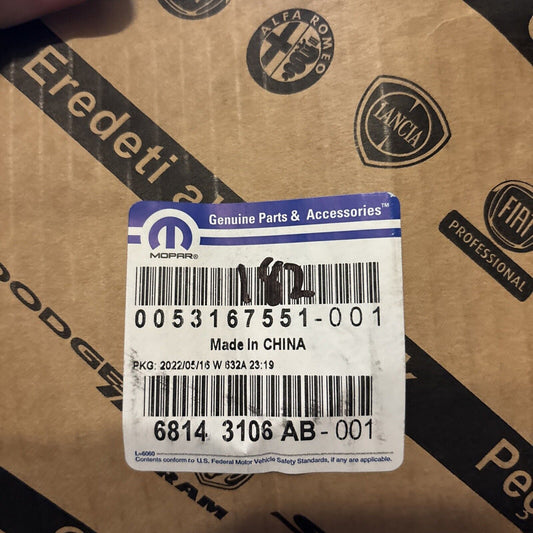 Genuine OEM Mopar Chrome Grill 2014-2016 Jeep Grand Cherokee 68143106AB