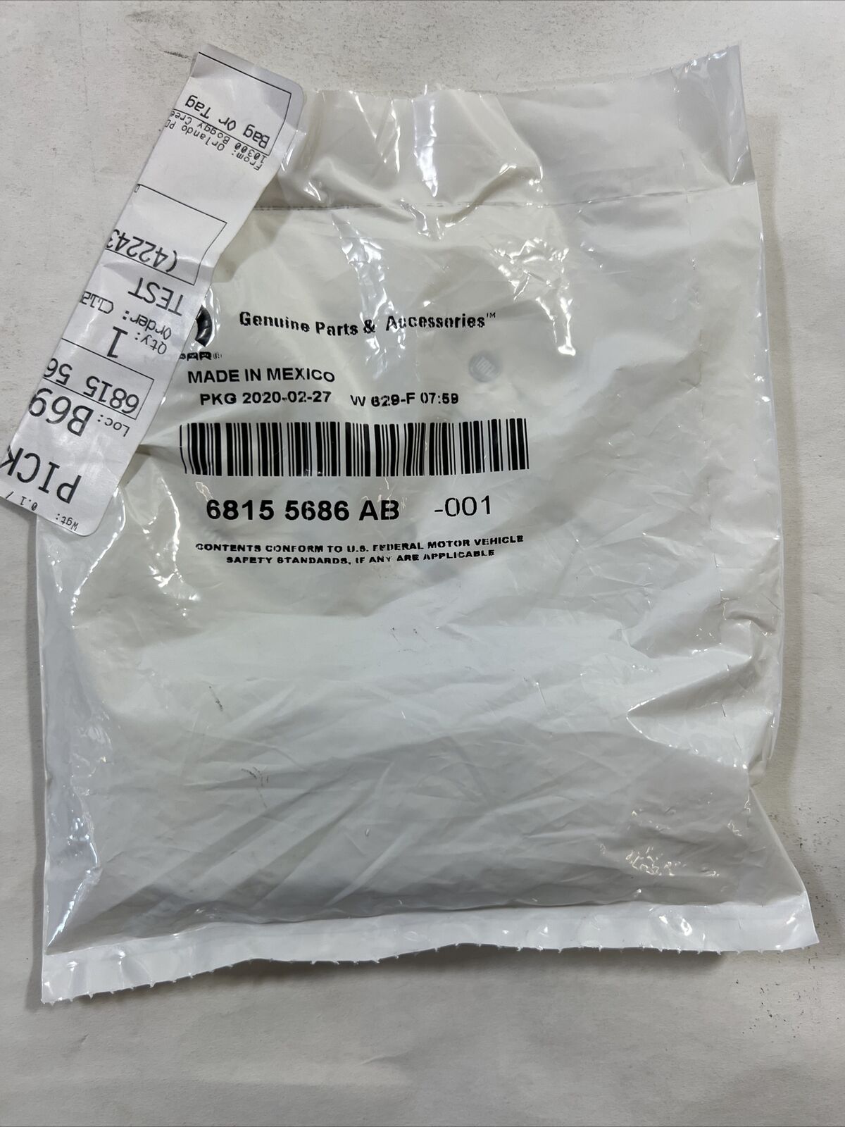 Genuine OEM Mopar Integrated Key FOB Transmitter 2015-2017 68155686AB