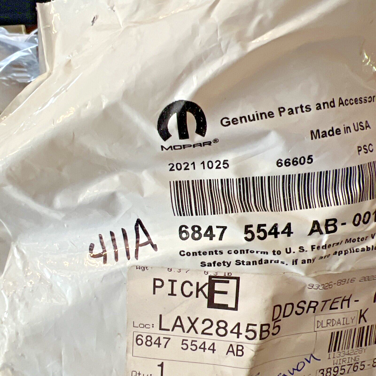 NEW Genuine OEM Mopar 16 Way Wiring 68475544AB