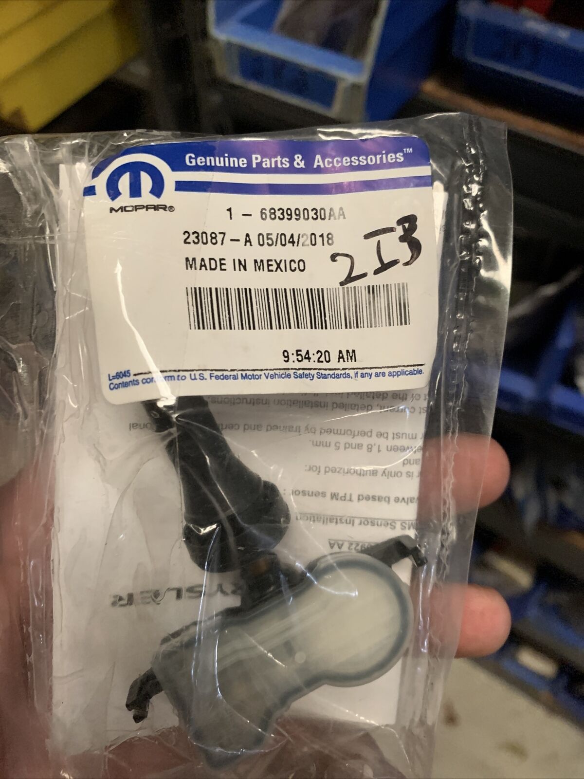 New OEM 1PCS TPMS Tire Pressure Sensor 2017-2019 Pacifica 68399030AA