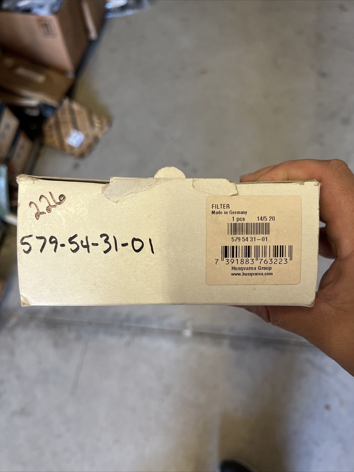 New Husqvarna Standard Paper Filter 579543101