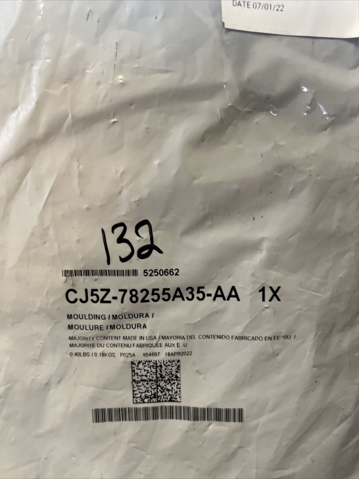 New OEM Genuine Ford Escape 13-19 Molding Door Window Applique CJ5Z78255A35AA