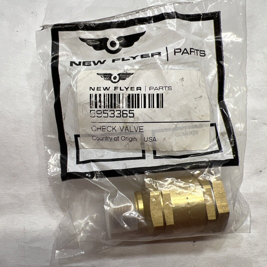 New OEM Genuine New Flyer Check Valve 5953365