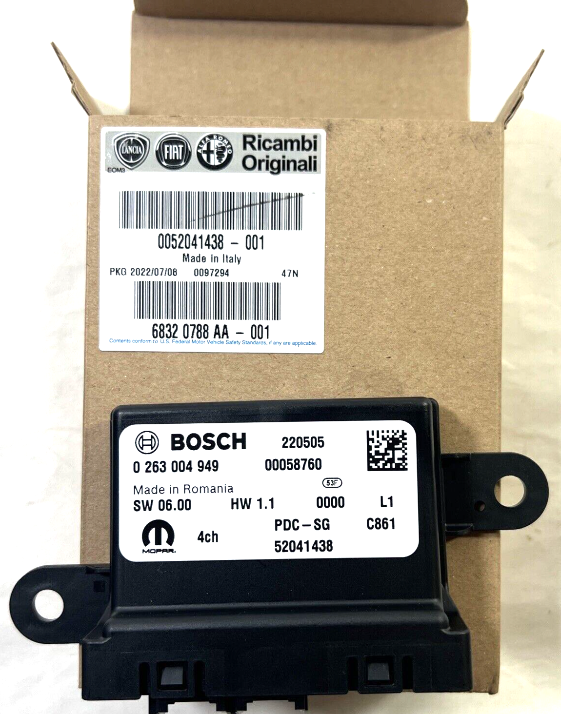 Genuine OEM Mopar ProMaster City Parking Assist Module 2015-2022 68320788AA