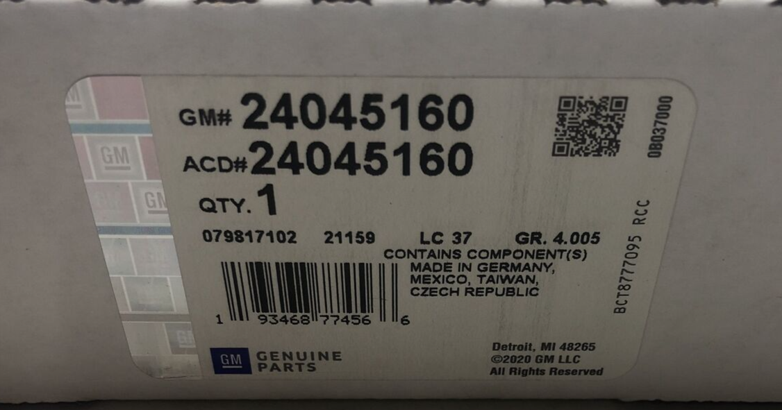 New OEM Genuine GM Automatic Transmission Overhaul Service Seal Kit 24045160