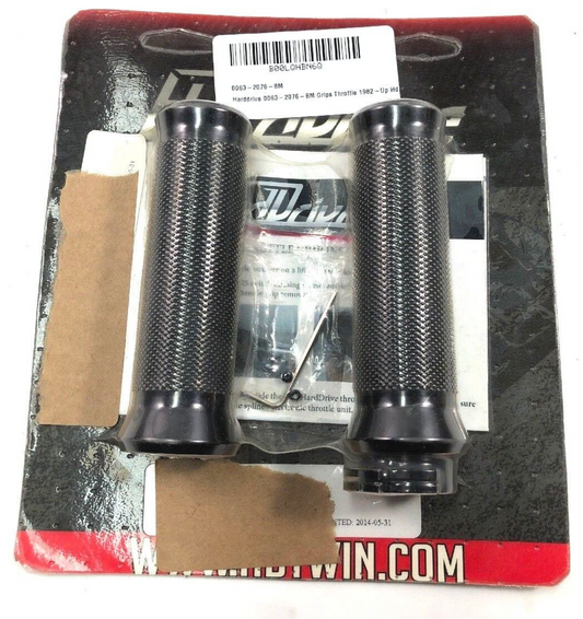 New HardDrive Parts Grips Throttle 1982-Up for Harley Davidson Dual Cable Set