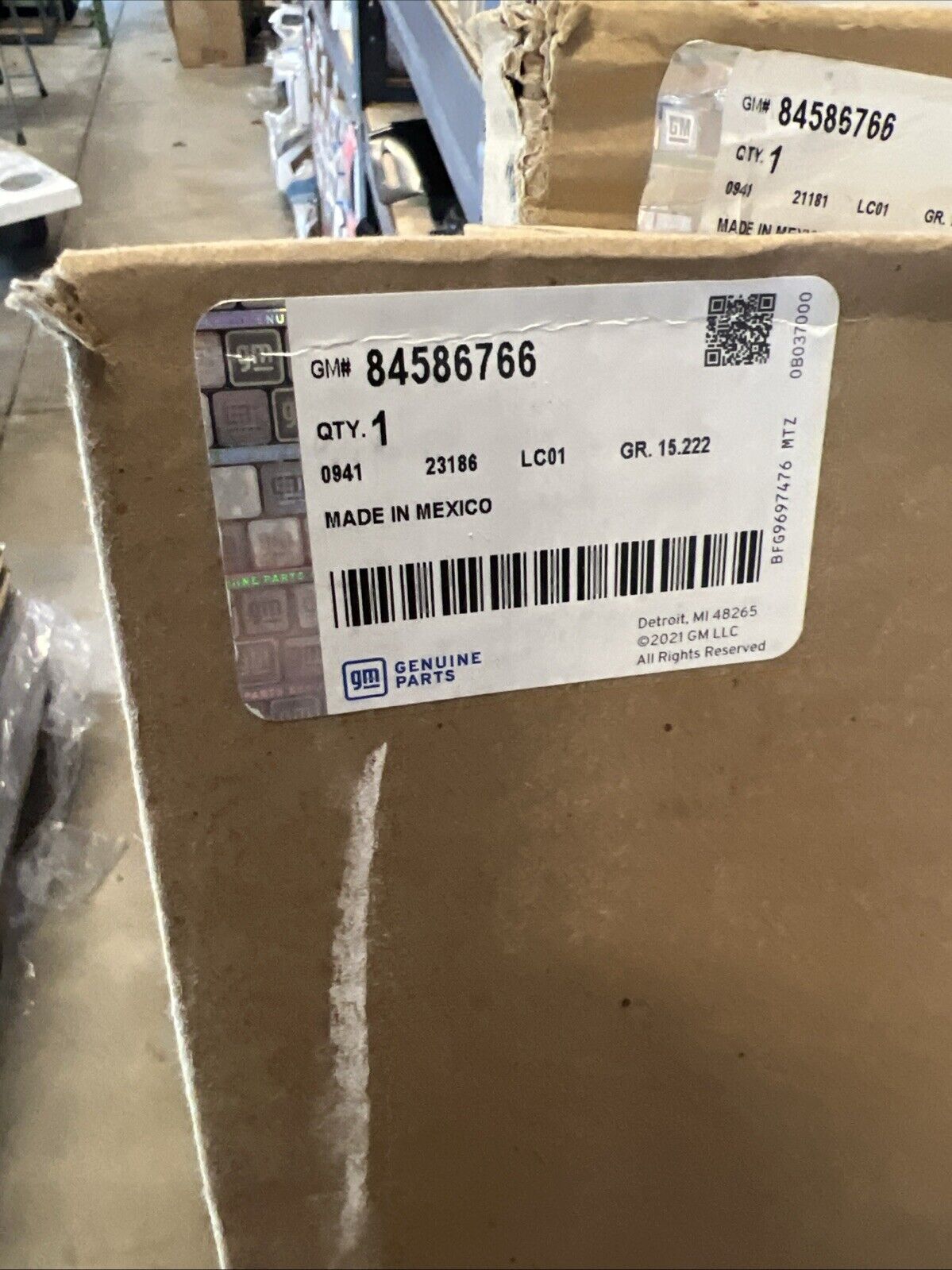 Genuine OEM GM Chevrolet Traverse Cargo Area Liner 2018-2023 84586766