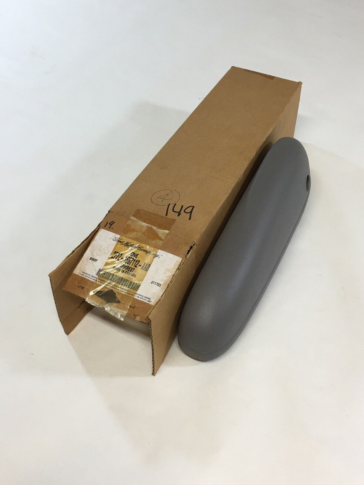 New OEM Ford Windstar Armrest Gray Passenger Side Right  2F2Z-1667112-AAB