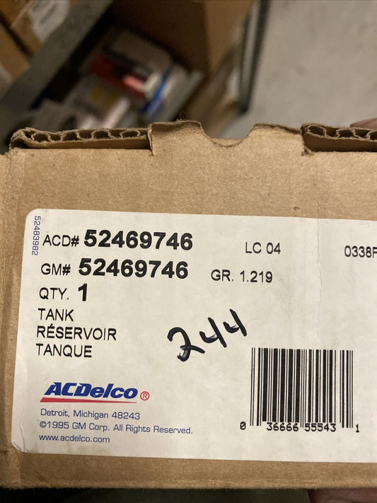 New OEM GM Oldsmobile Aurora Radiator Inlet Tank Assembly 95-96 ACDelco 52469746