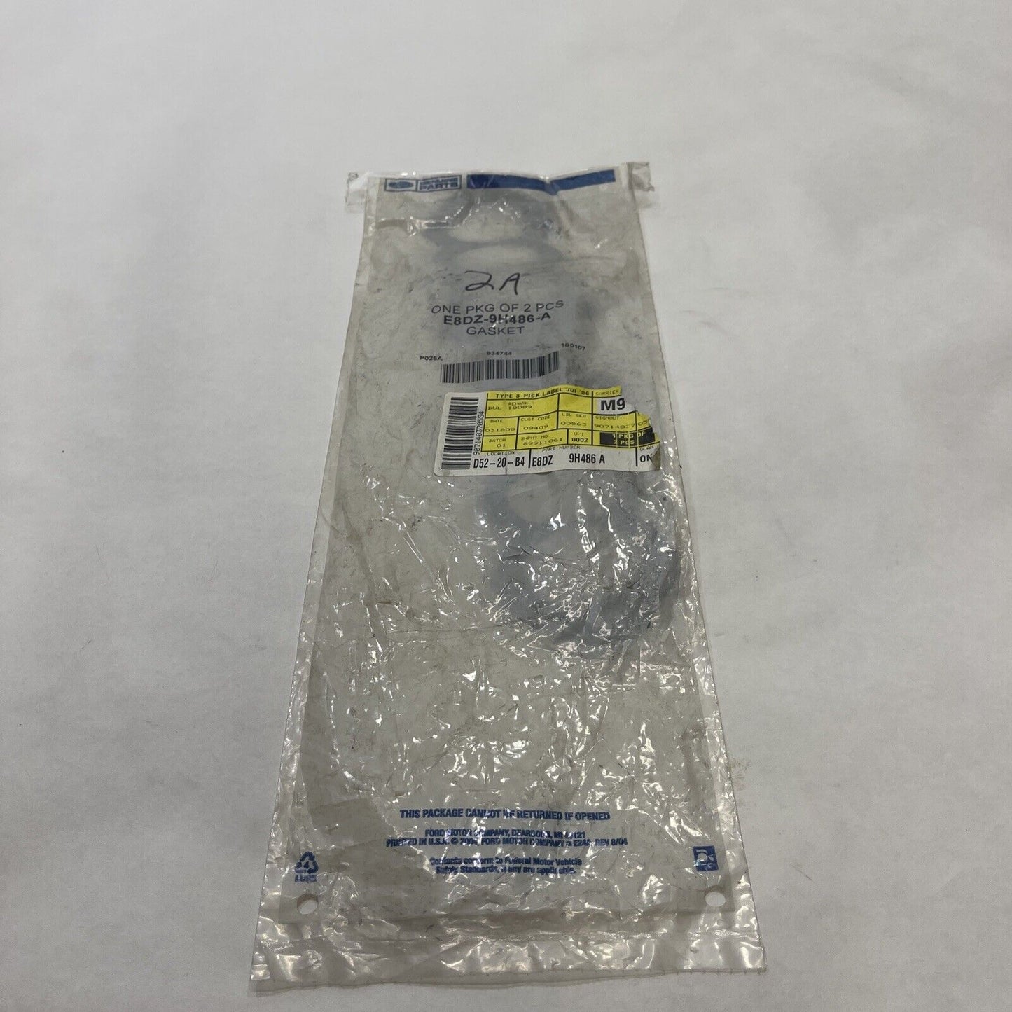 New OEM Genuine Ford Mustang 1987-1998 Engine Intake Manifold Gasket e8dz9h486a