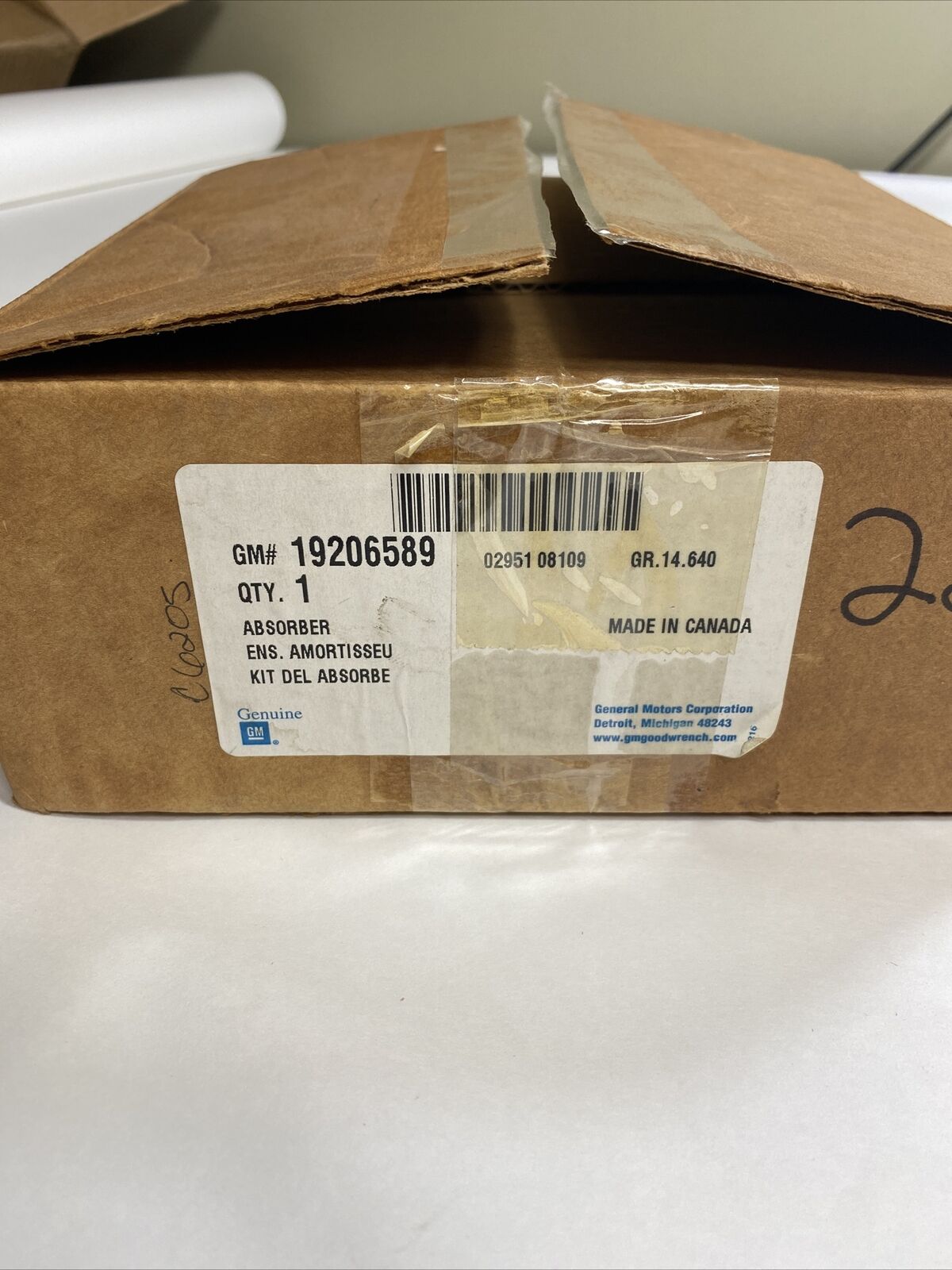 New OEM GM Absorber Kit 19206589