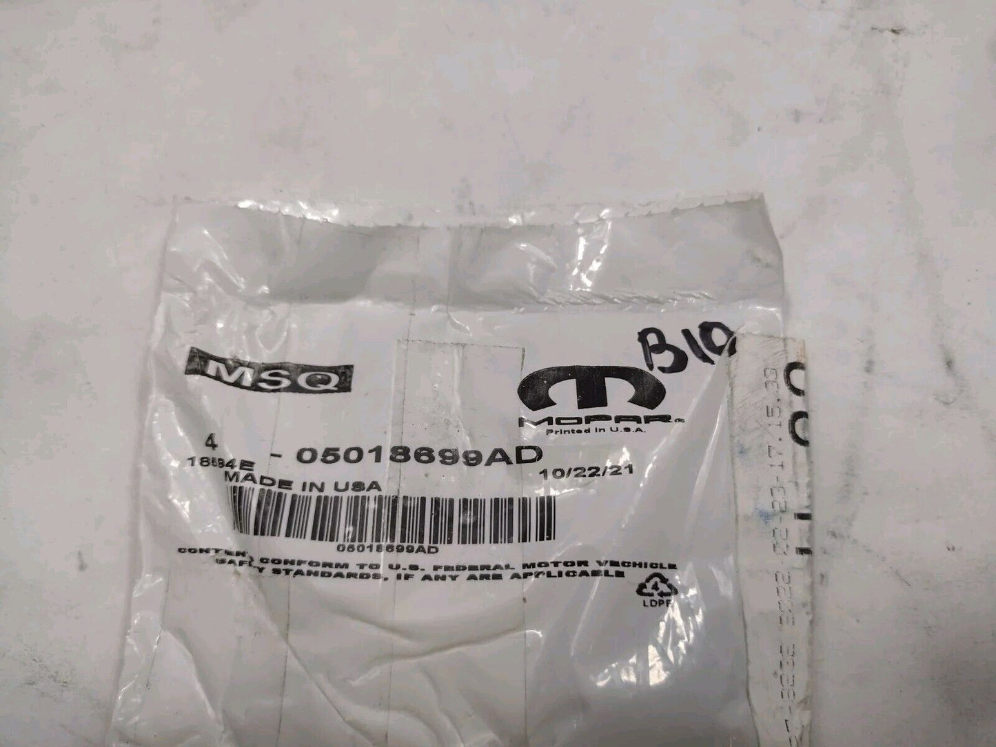 New Genuine OEM Mopar Master Key Blank JEEP Wrangler Grand Cherokee 5018699AA