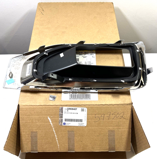 Genuine OEM GM Yukon Right Passenger Side Fog Lamp Bezel 2015-2020 22936427