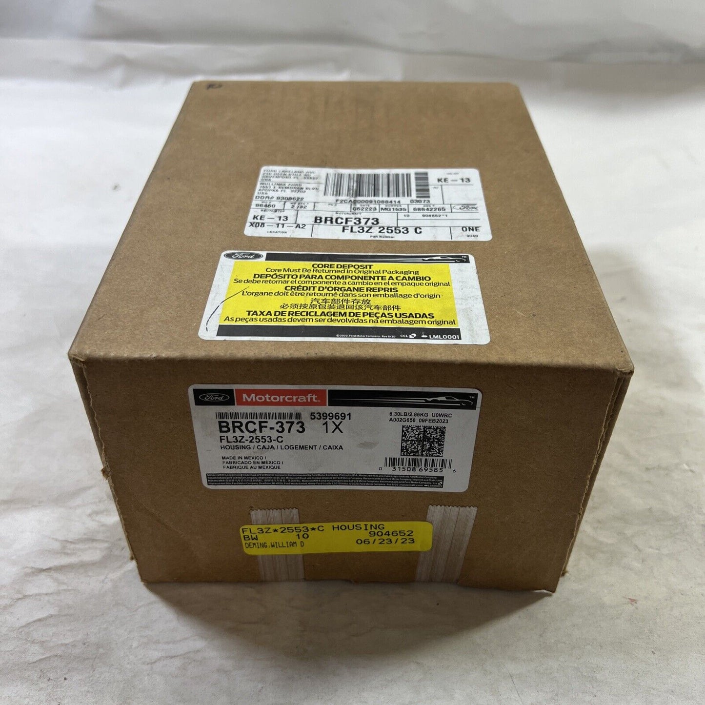 NEW OEM Ford Rear Left Disc Brake Caliper-Unloaded Caliper Motorcraft BRCF373