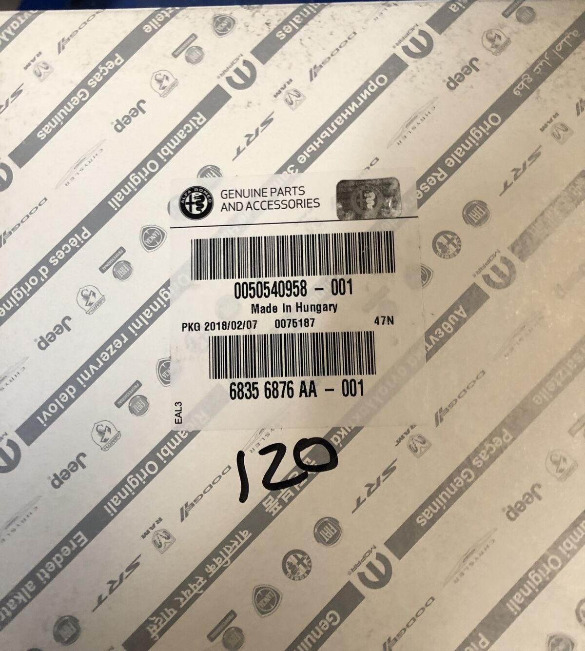 New OEM Genuine Mopar Antilock Brake System Speed Sensors 68356876AA