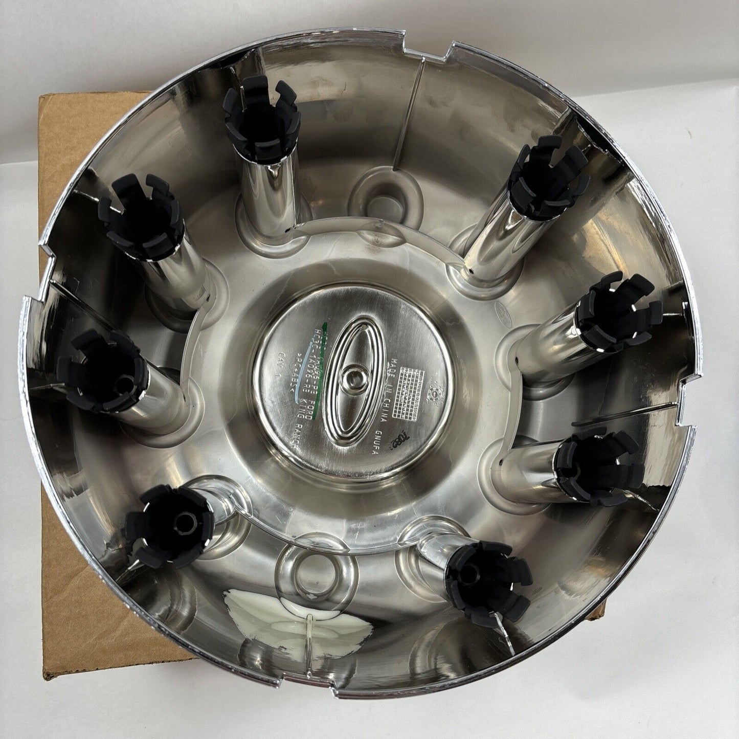 NEW OEM Ford King Ranch Chrome and Beige 10 Lug Center Cap 2017-2024 HC3C1A096RB