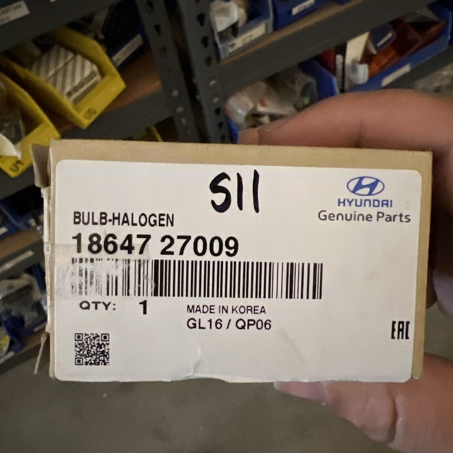 Genuine OEM Hyundai Accent Halogen Bulb 1999-2017 1864727009