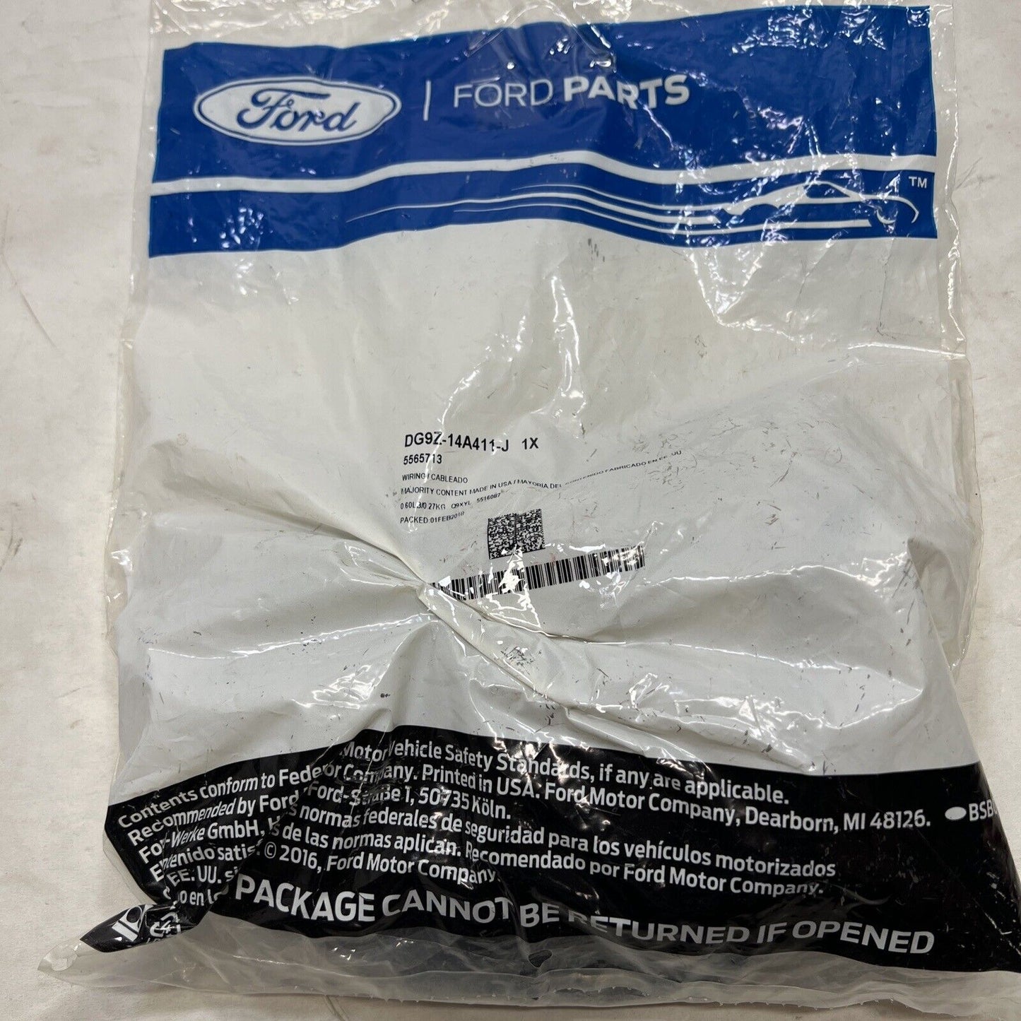 New OEM Genuine Ford wiring harness Assembly DG9Z14A411J