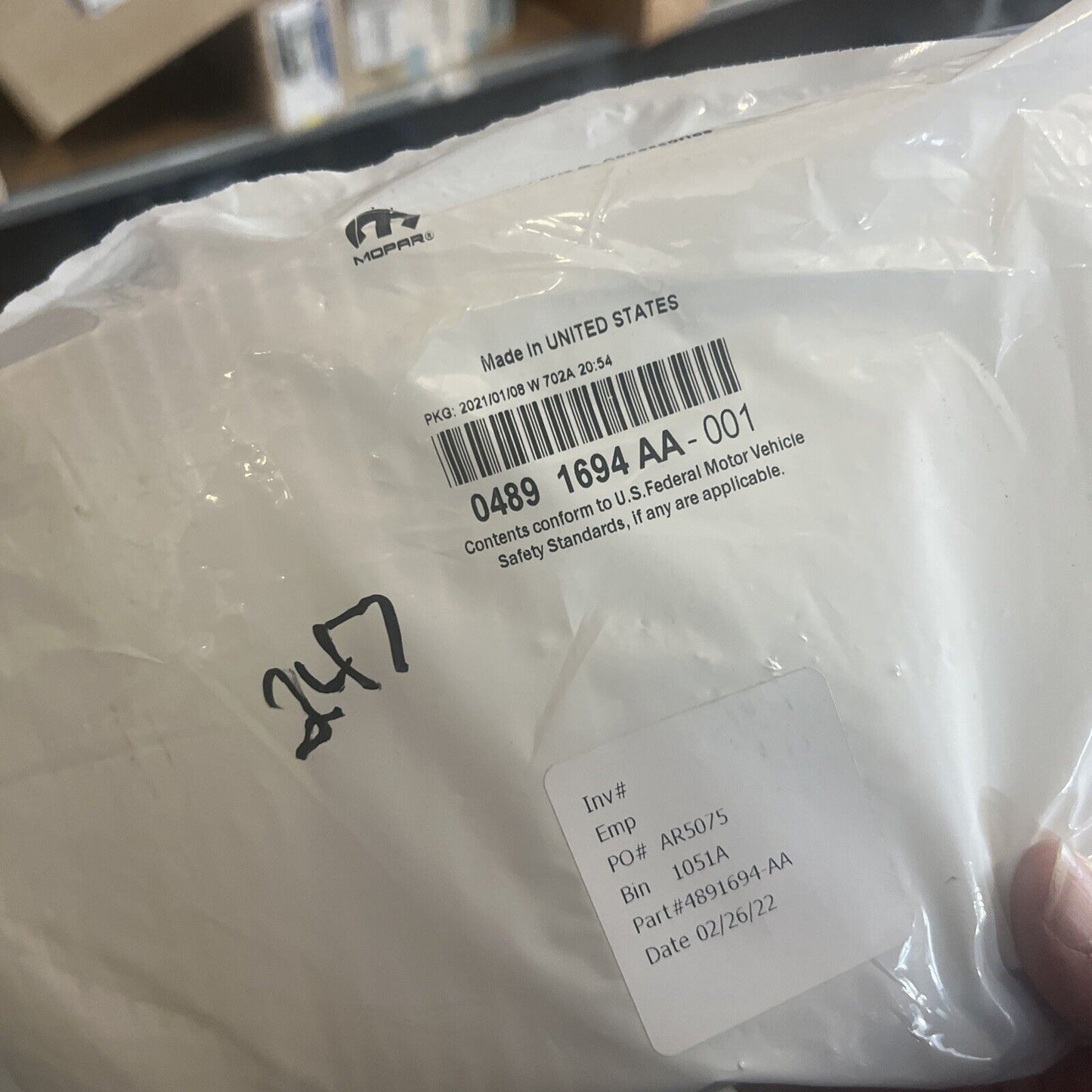 Genuine OEM Mopar Caliber Engine Air Filter fit 2007-2010 4891694AA