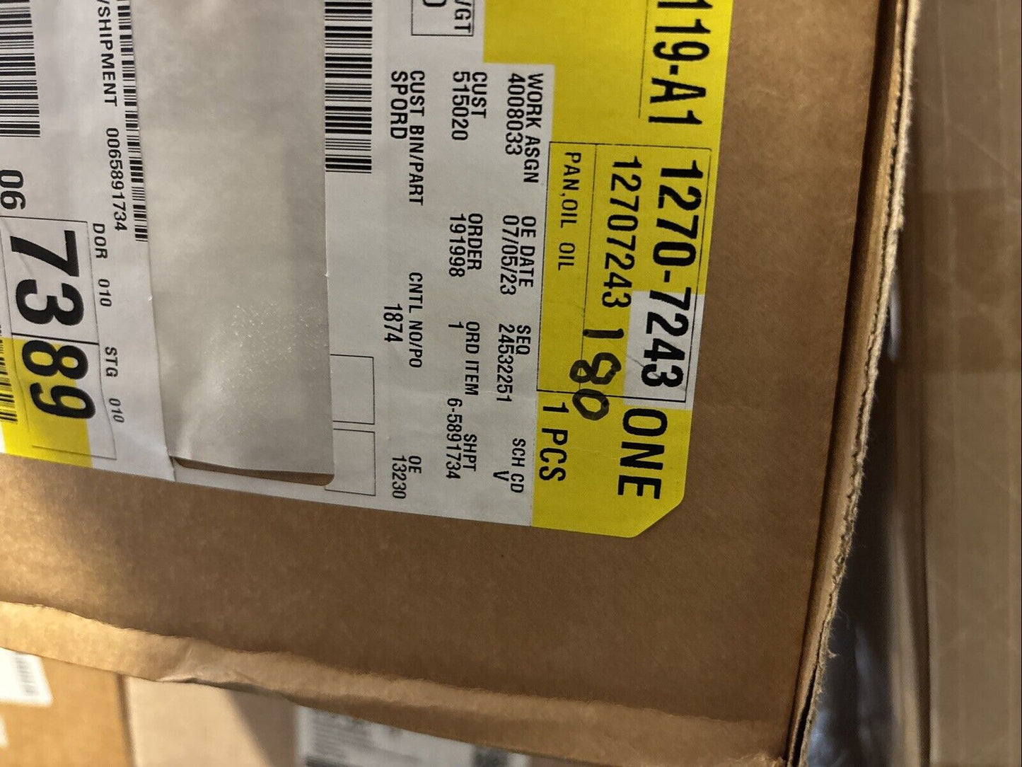 Genuine OEM GM Oil Pan 12707243