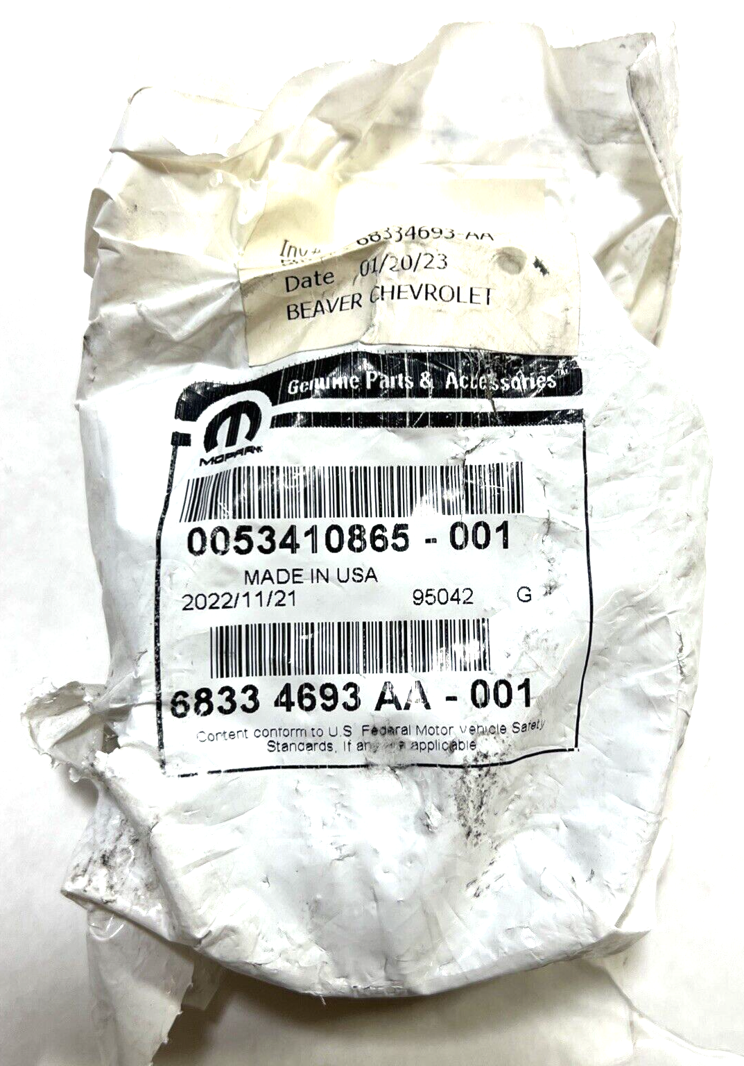 Genuine OEM Ford Wrangler Rear Intermediate Pipe Clamp 2018-2023 68334693AA