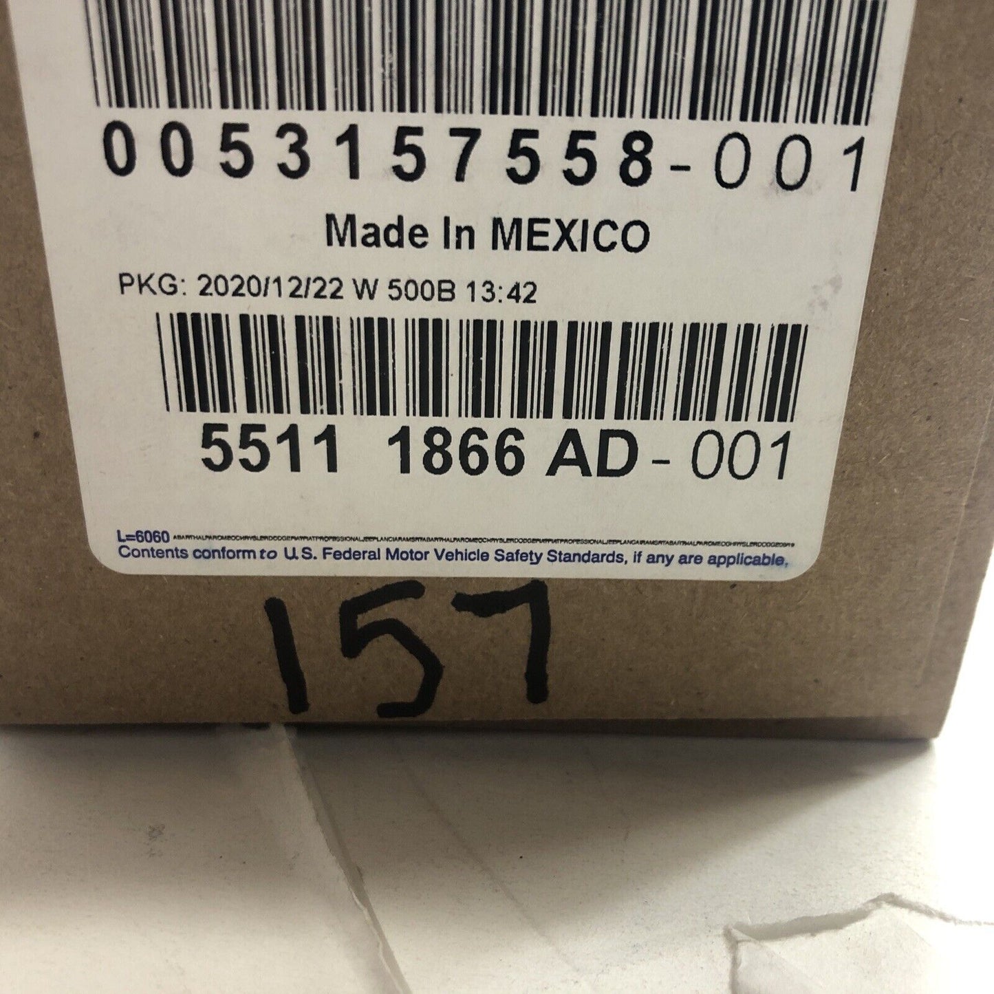 New OEM Mopar Dodge Durango A/C Climate Control Panel 2011-13 55111866AD