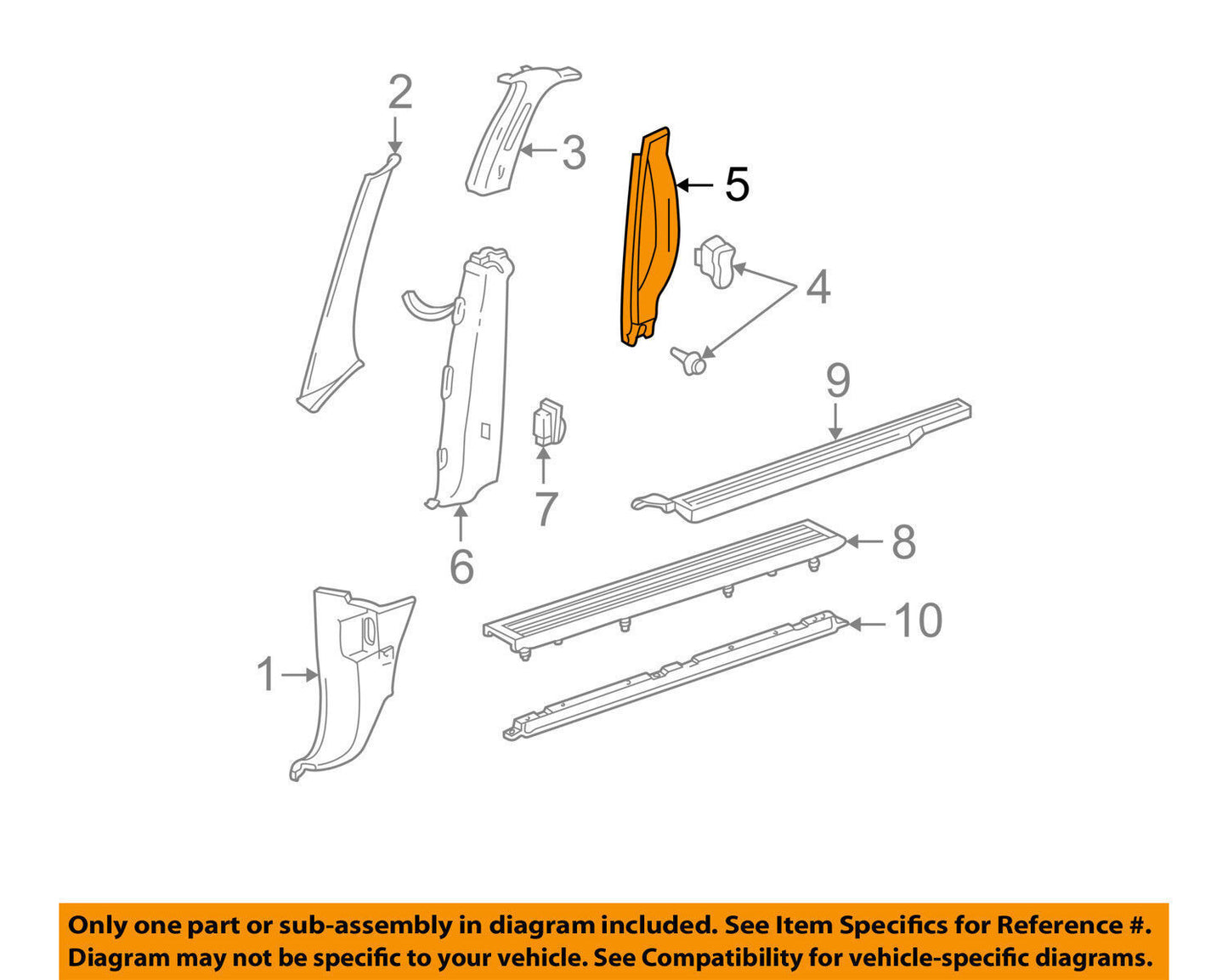 New OEM Ford Freestar Interior Handle Passenger Side 05-07 3F2Z1731406AAC
