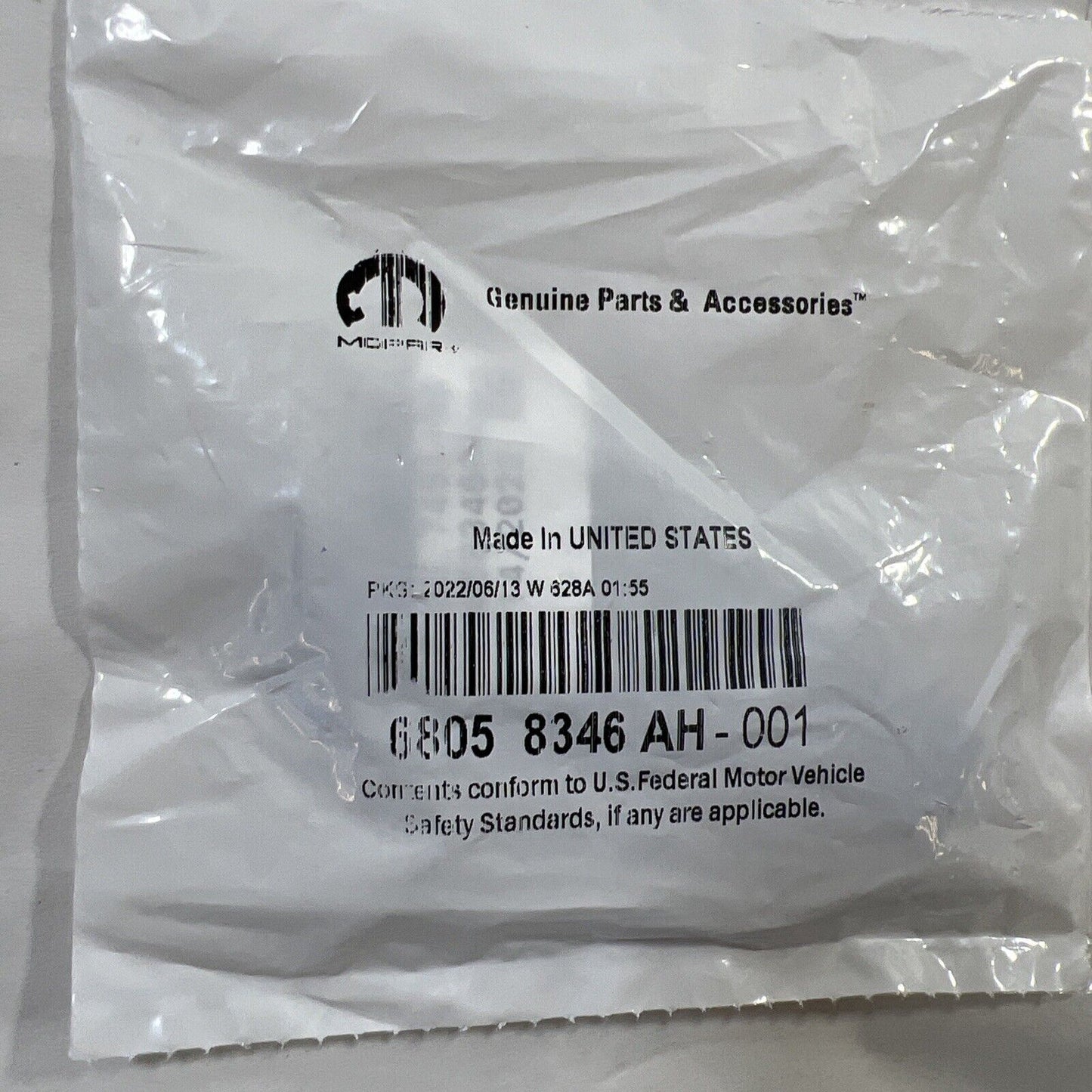 Genuine OEM Mopar Integrated Key FOB 68058346AH