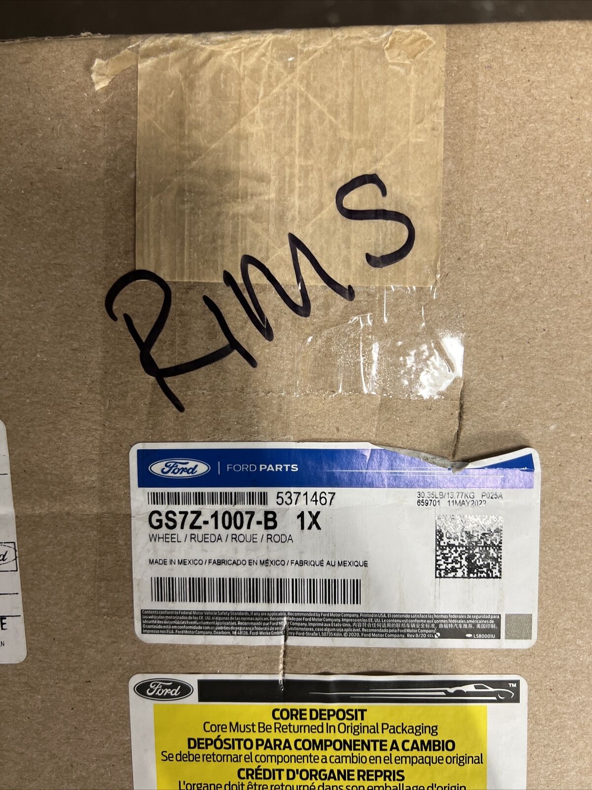 New OEM Genuine Ford Fusion 2016-2020 Wheel Alloy GS7Z1007B