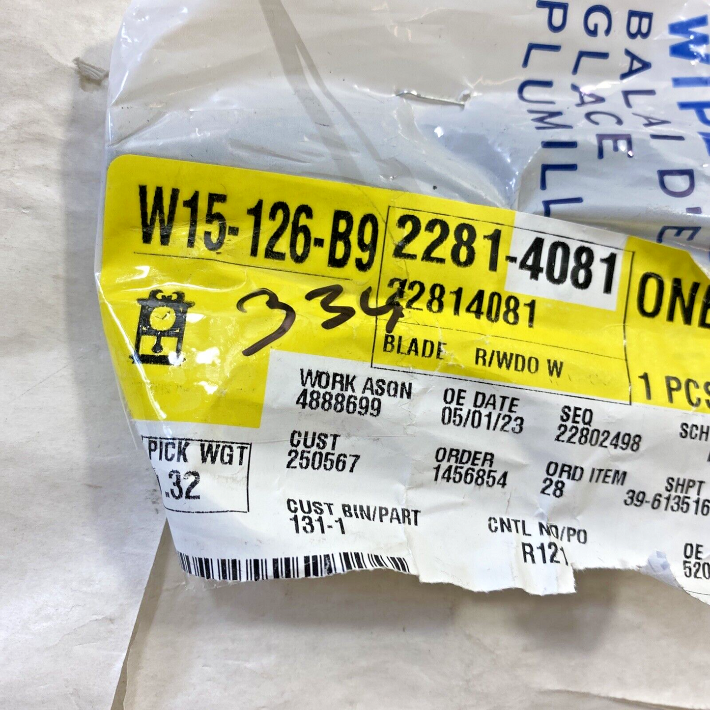 Genuine OEM GM ACDelco Acadia Rear Window Wiper Blade 2013-2017 22814081