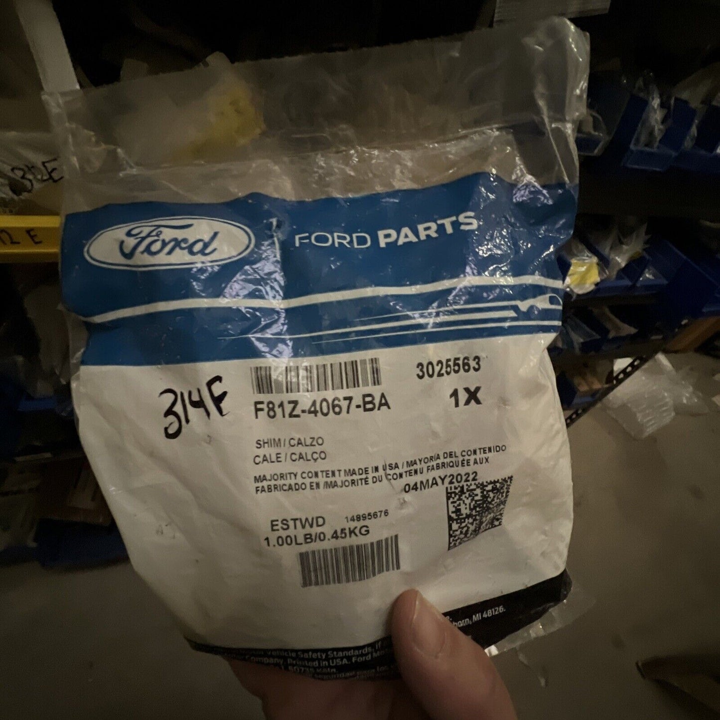 New OEM Ford 1999-07 F-350 Super Duty Rear Differential-Shim F81Z4067BA