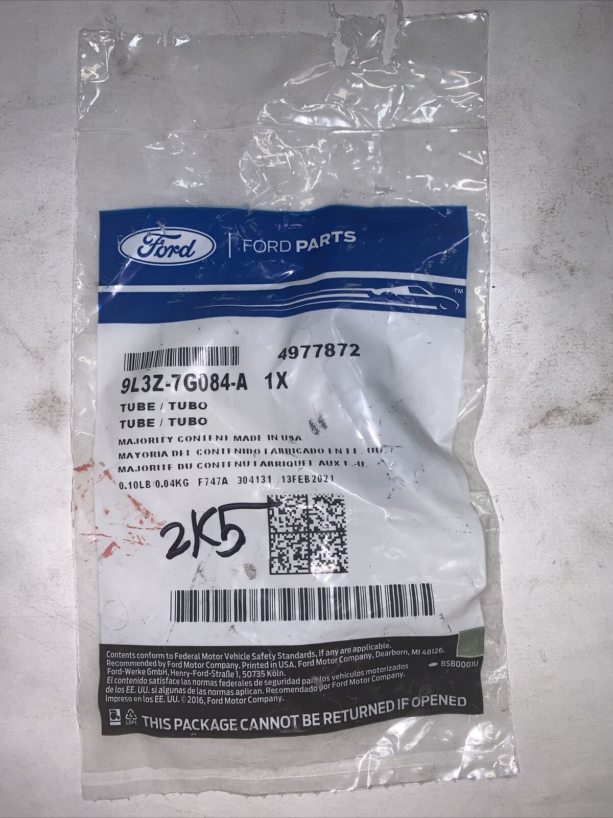 New OEM Genuine Ford Tube Assembly 9L3Z-7G084-A