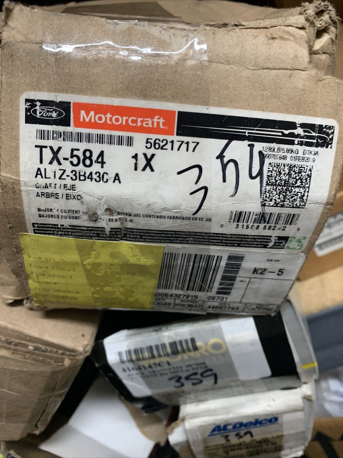 New OEM Genuine Ford F-150 Shaft & Joint Assembly AL1Z-3B436-A Motorcraft TX584