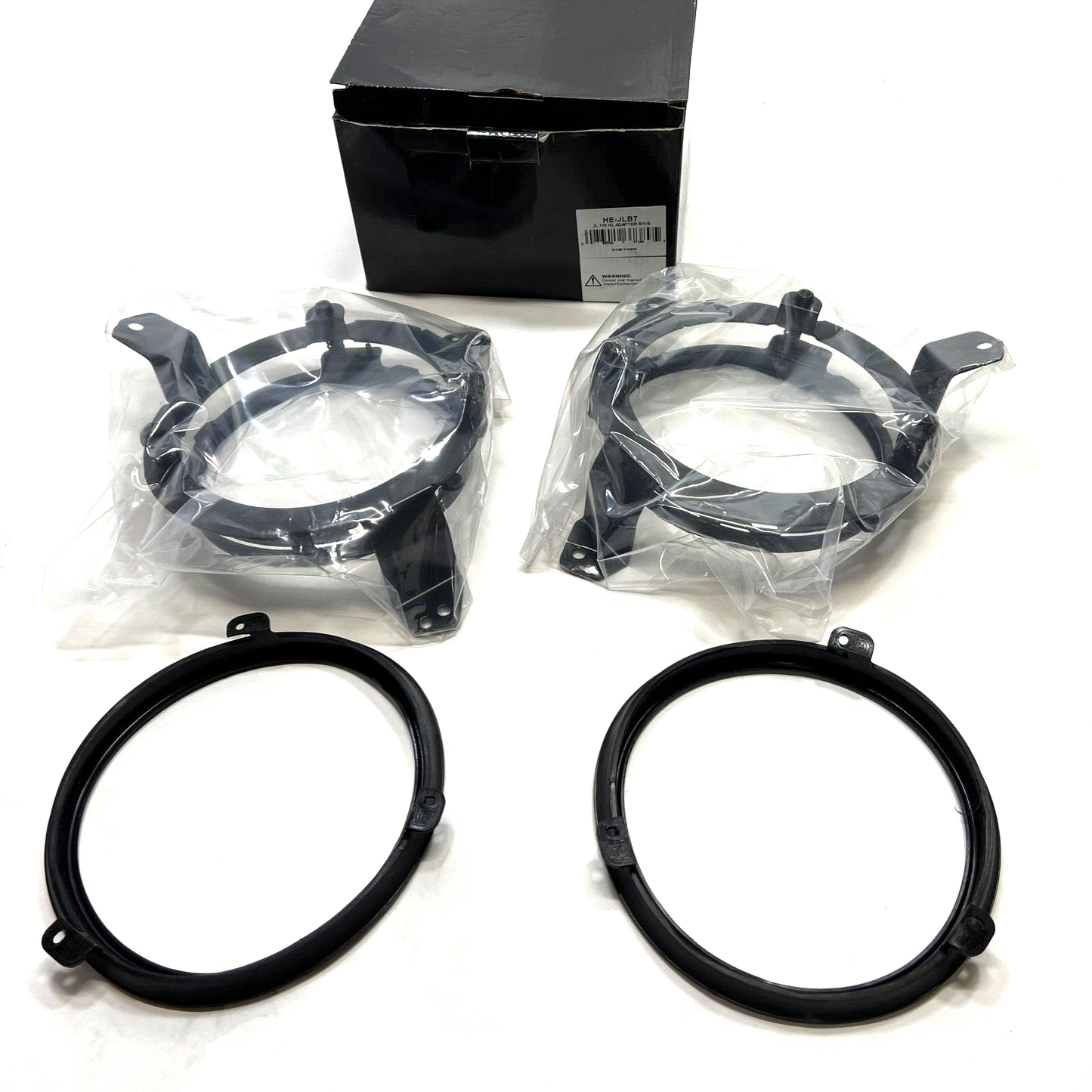 New HEISE 7IN LED HEADLIGHT ADAPTER - JEEP WRANGLER JL 2018-UP - Set HE-JLB7