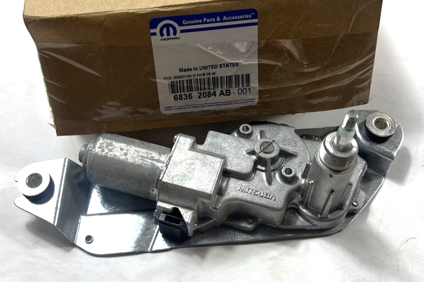 Genuine OEM Mopar Jeep Wrangler Rear Lift-Gate Wiper Motor 2018-2024 68362084AB