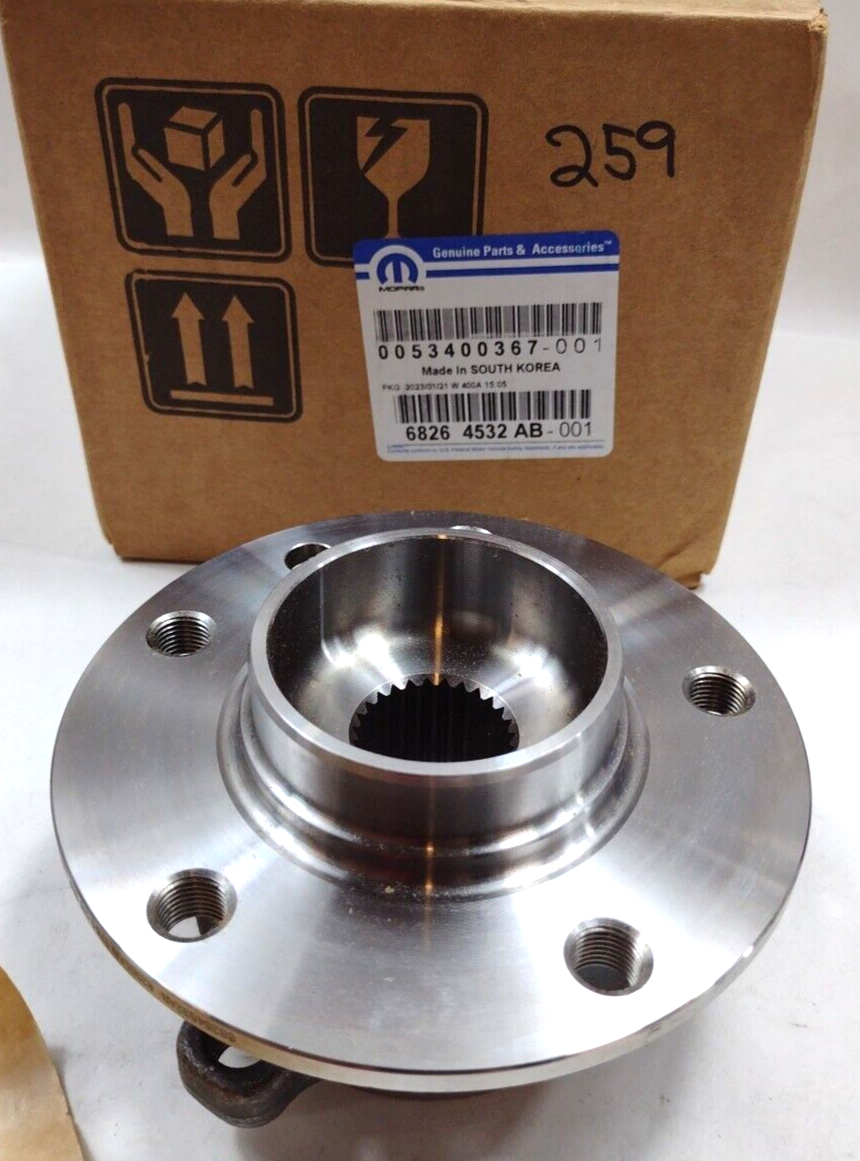 Genuine OEM Mopar Jeep Compass Brake Hub And Bearing 2017-2022 68264532AB