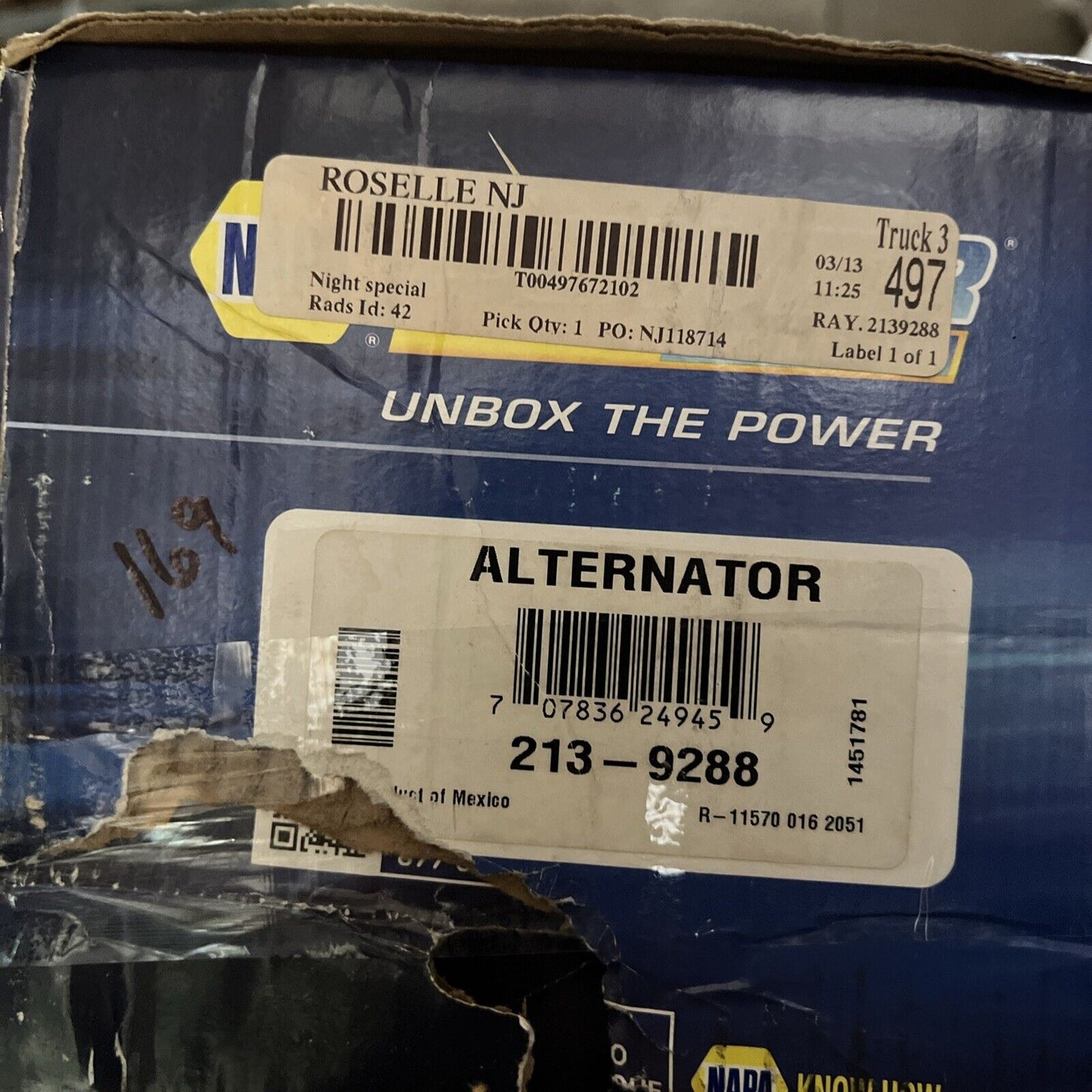 New Alternator fits Dodge Car Avenger V6 3.6L 2011 2012 2013 2014 68272108AA