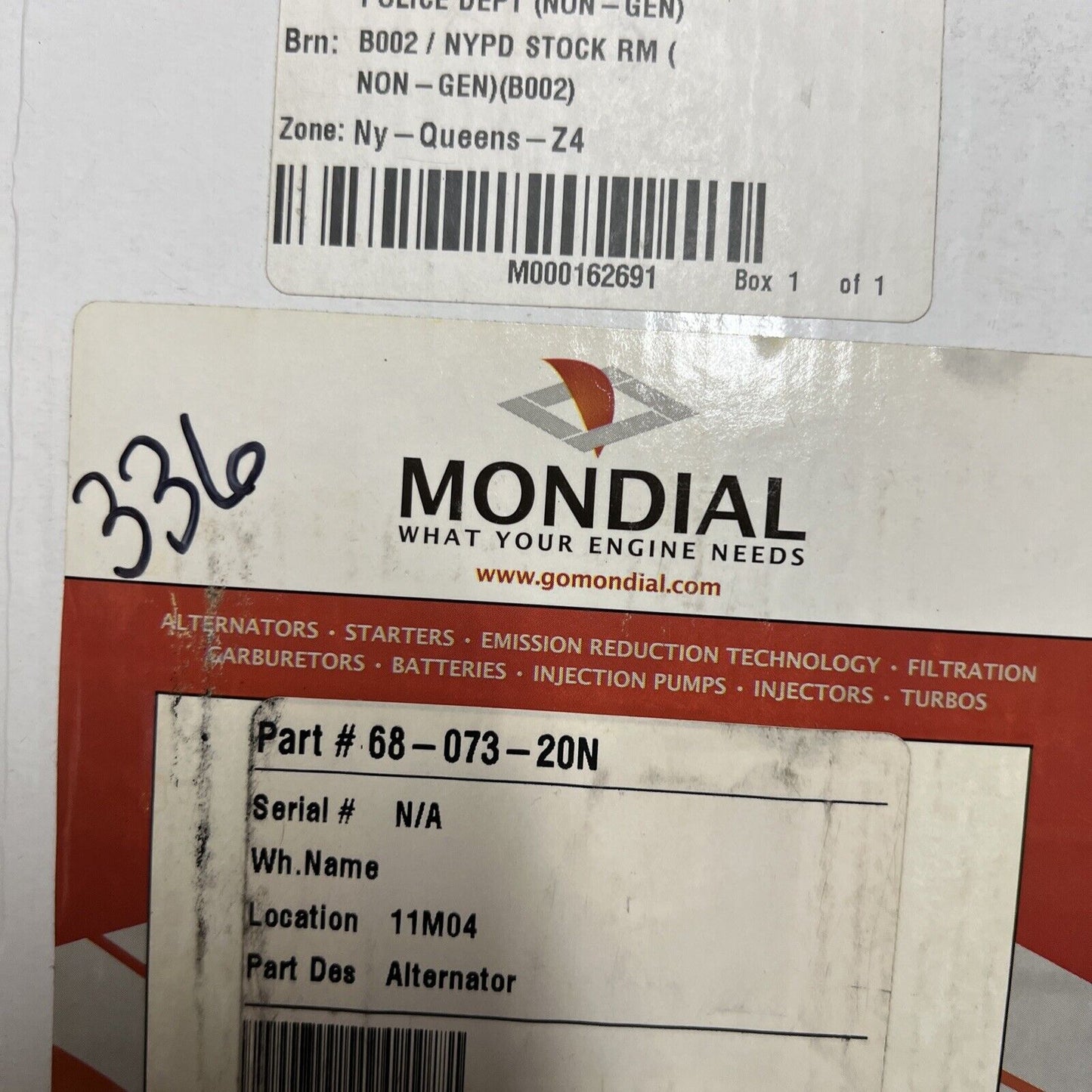 New OEM Genuine Mai Alternator 12V 70 Amp 6807320n