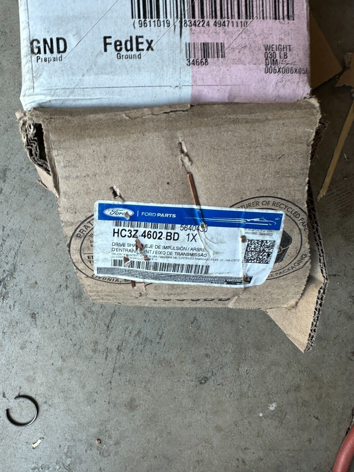 New OEM Ford Super Duty Drive Shaft 2017-2022 Rear HC3Z-4602-BD