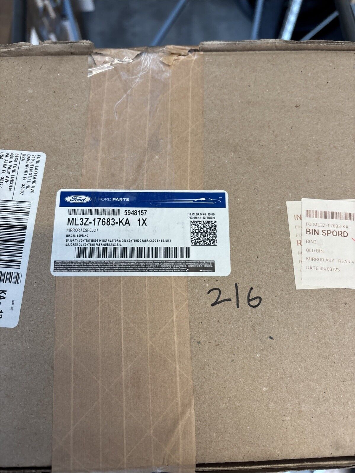 Genuine OEM GM Ford F150 Mirror w/Camera Power Driver Side 2021-2024 ML3Z17683KA