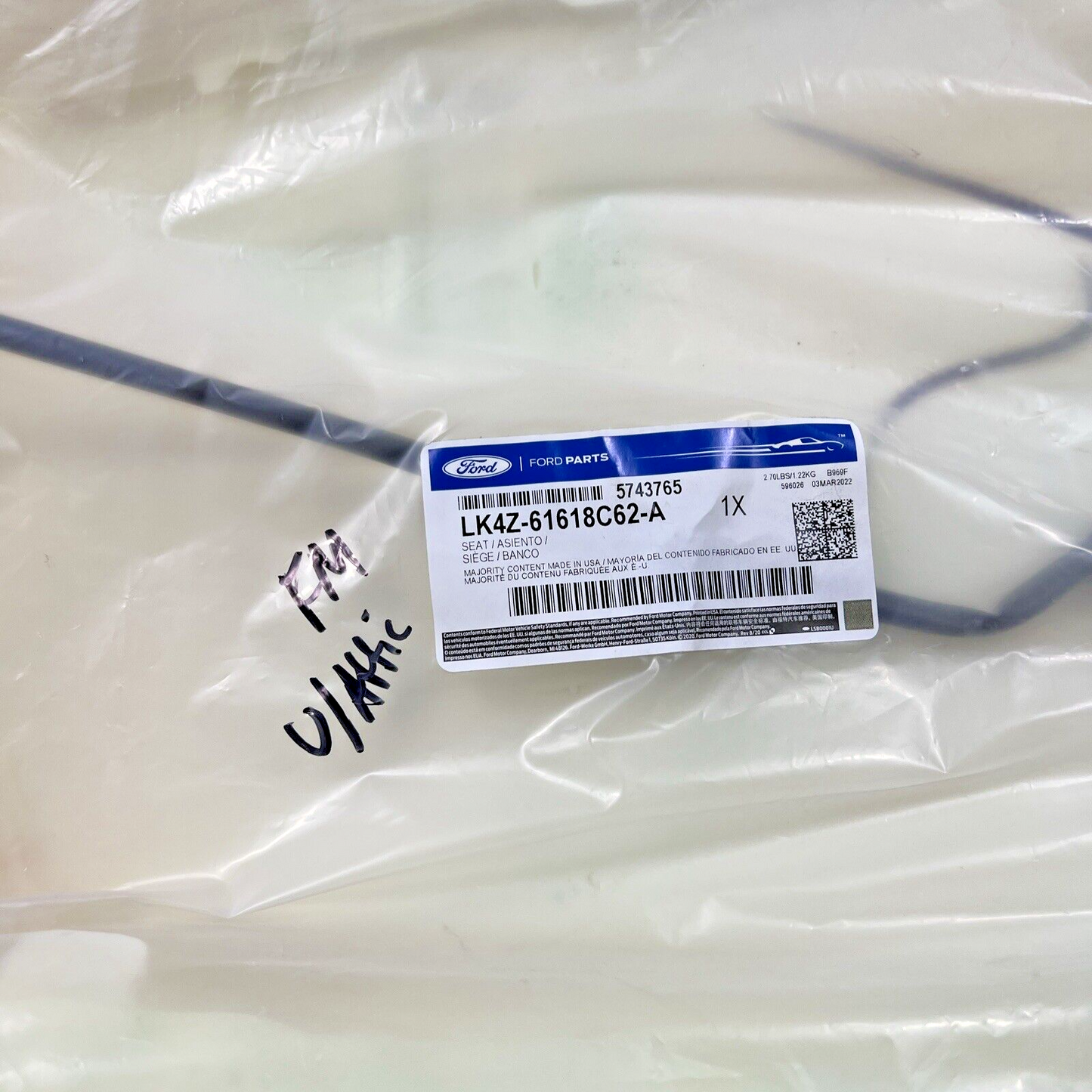 Genuine OEM Ford Transit Front LH Seat Back Rest Foam Cushion Pad LK4Z61618C62A