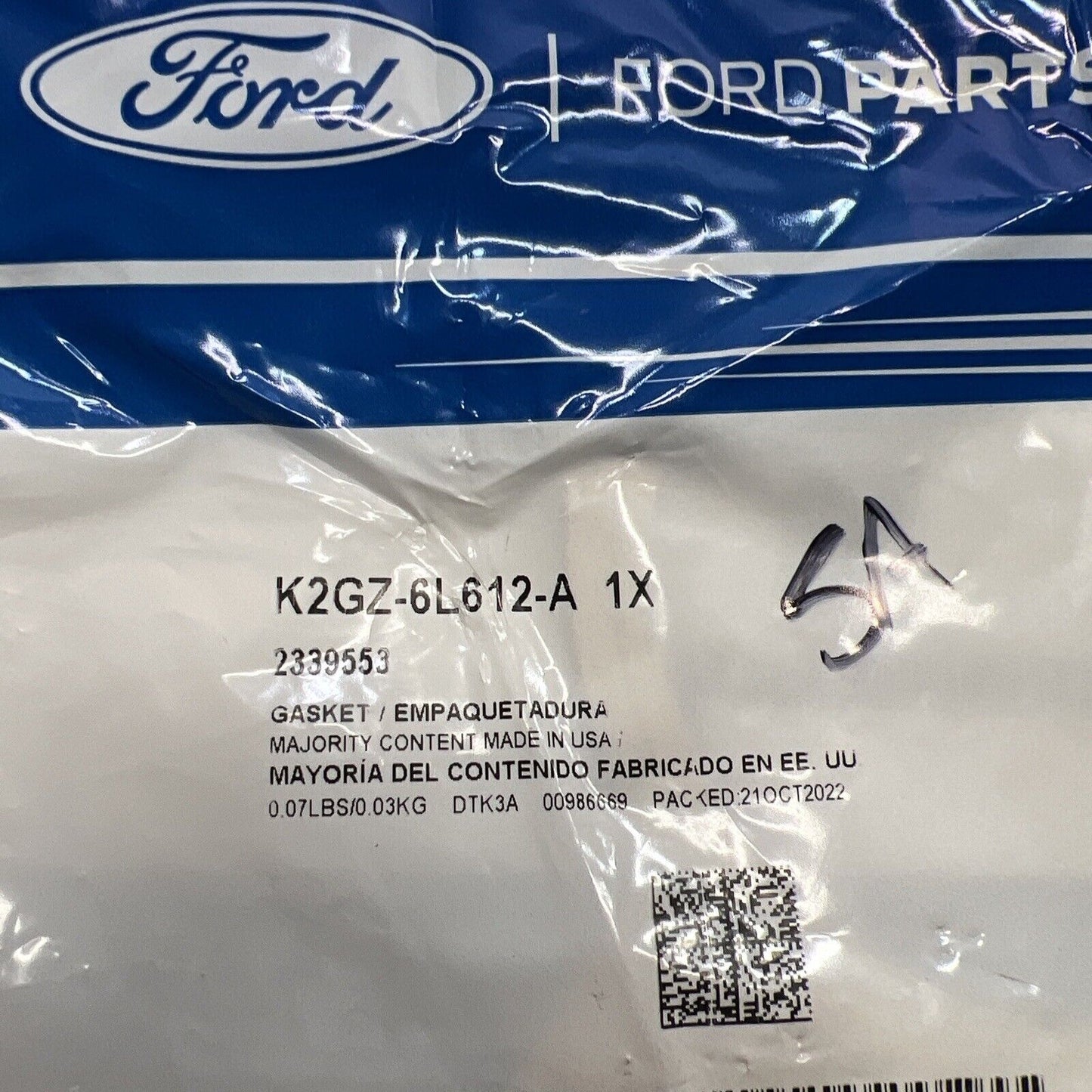 New OEM Genuine Ford Edge 2019-2023 Catalytic Converter Gasket K2GZ6L612A