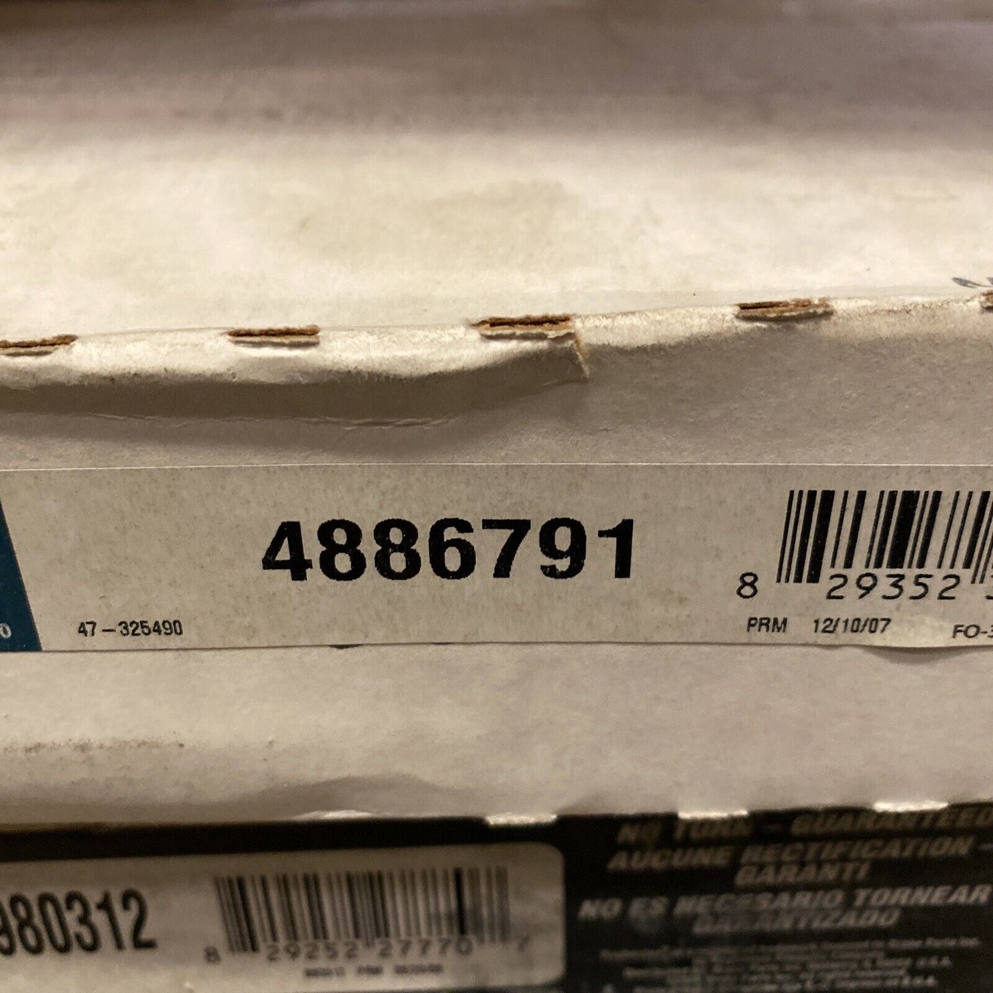 New Napa Disc Brake Rotor Rear 4886791