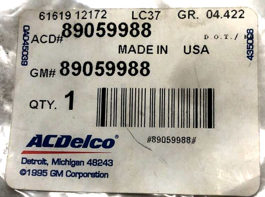 New OEM GM Manual Transmission Counter Gear Rear Bearing Retaining Ring 89059988