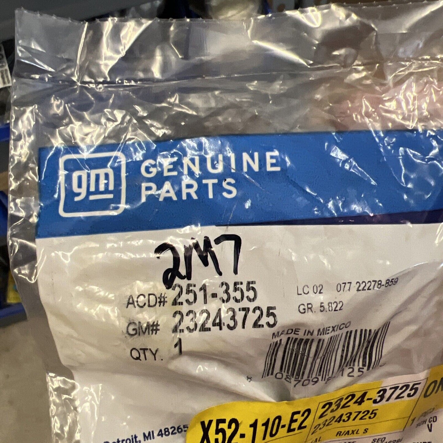 Genuine OEM GM ACDelco Drive Axle Shaft Seal 2019-2024 251355