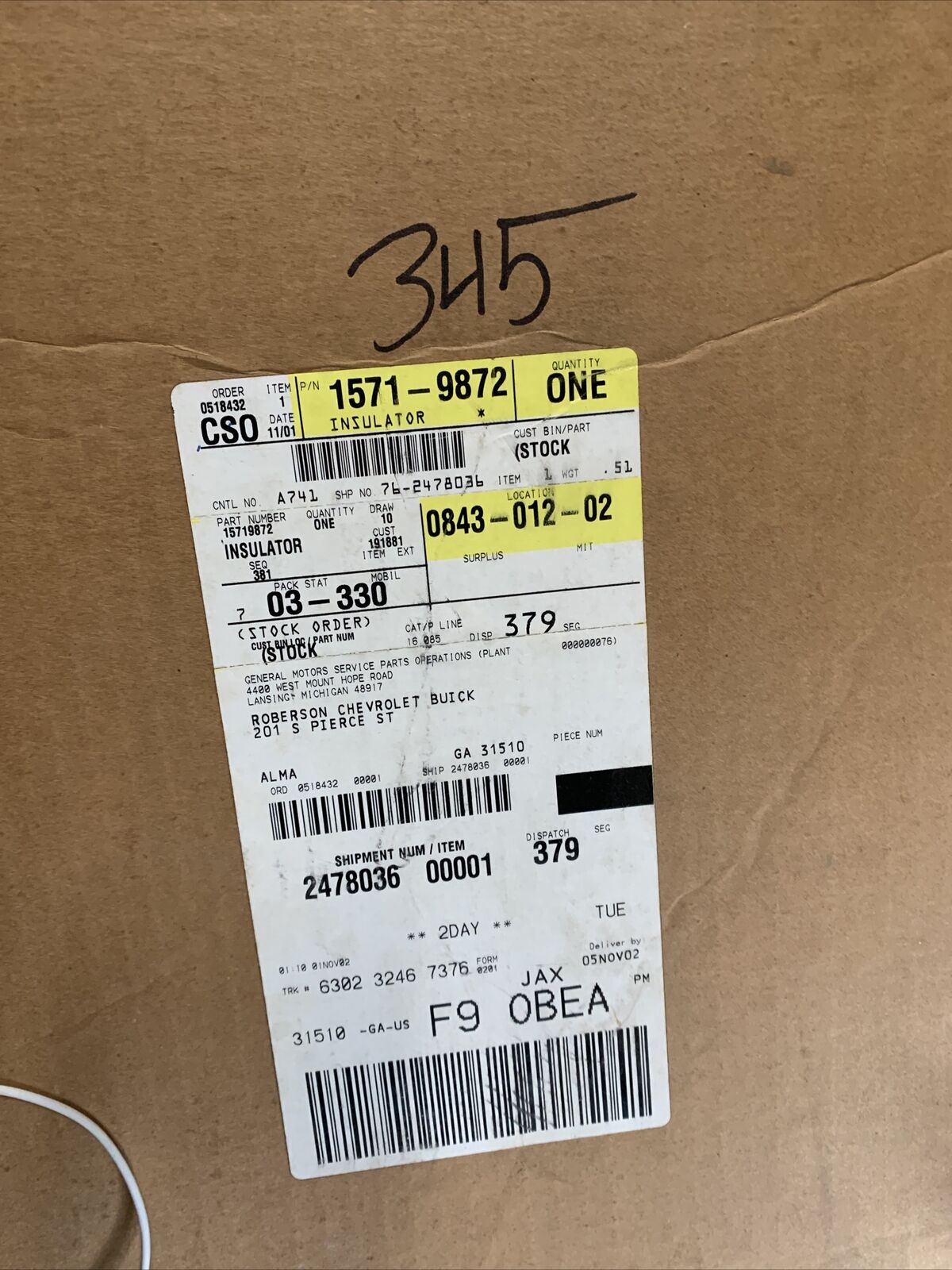 New OEM GM 95-97 Chevy S10 Lower Dash Trim Panel below glove box Panel 15719872