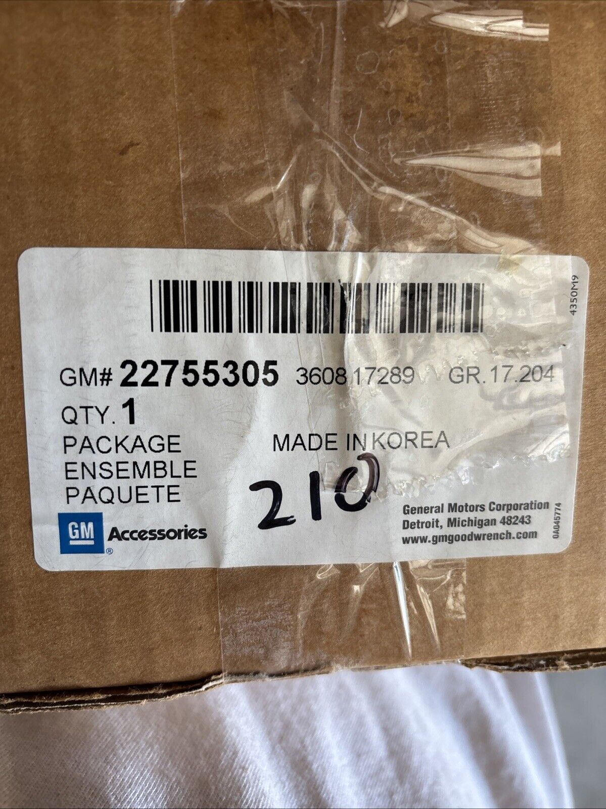 Genuine OEM GM Chevrolet Silverado Tail Gate Handle Lock Pack 2007-2014 22755305