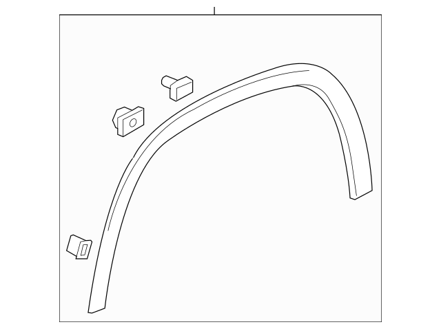 Genuine OEM GM Traverse Front Driver Side Wheel Opening Molding 18-23 84999317