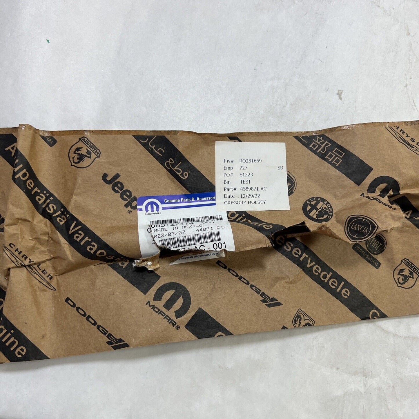 Genuine OEM Mopar Charger Deck Lid Prop 2011-2023 4589871AC